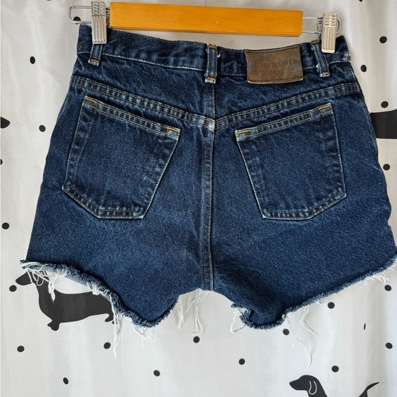 Ralph Lauren Blue Jean Shorts with Frayed Hem - Picture 2 of 3